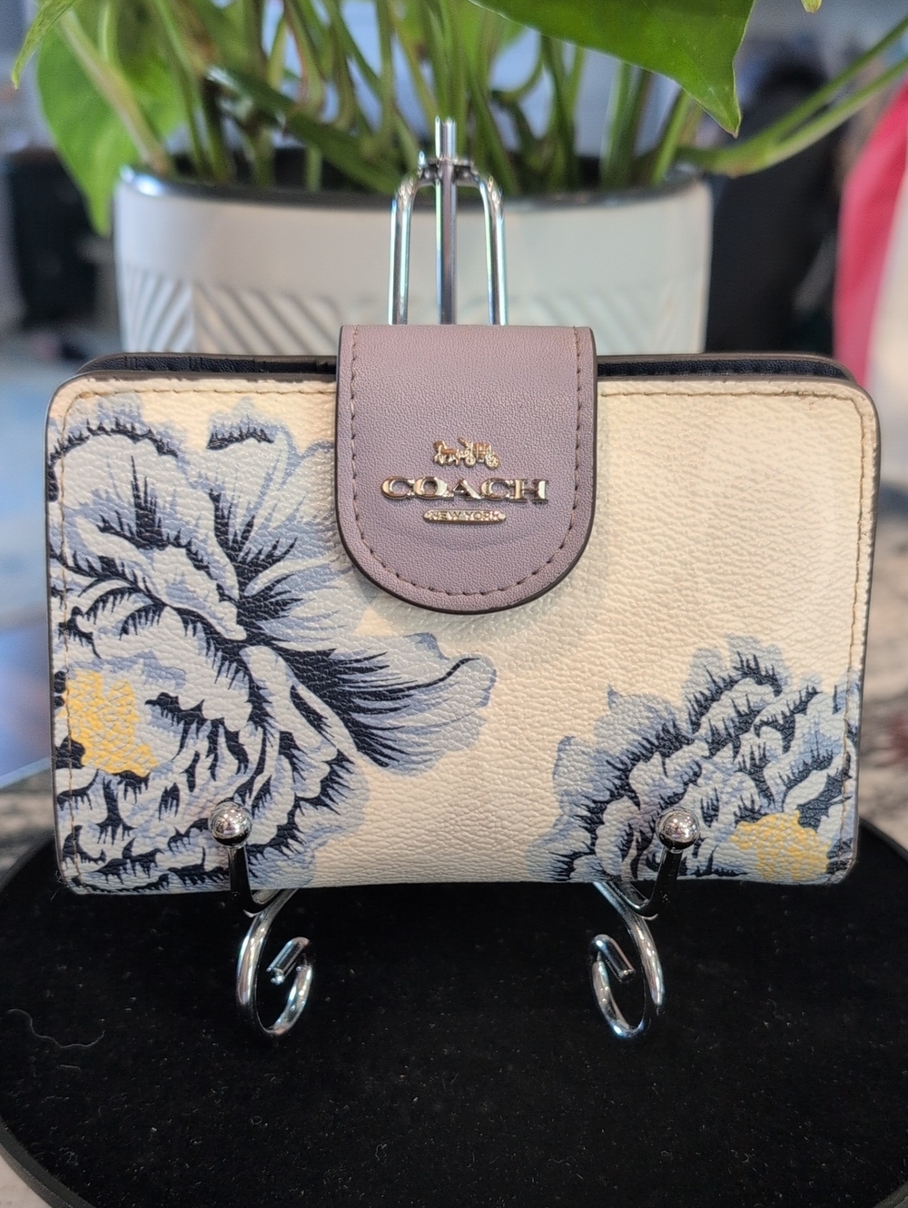 Coach Kaffe Fassett Floral Compact Wallet
